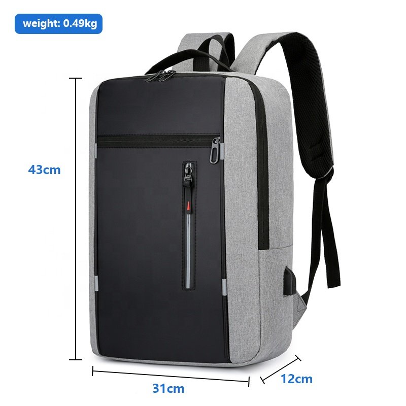 High quality private logo travel business backpack college water-resistant bag usb laptop backpack
