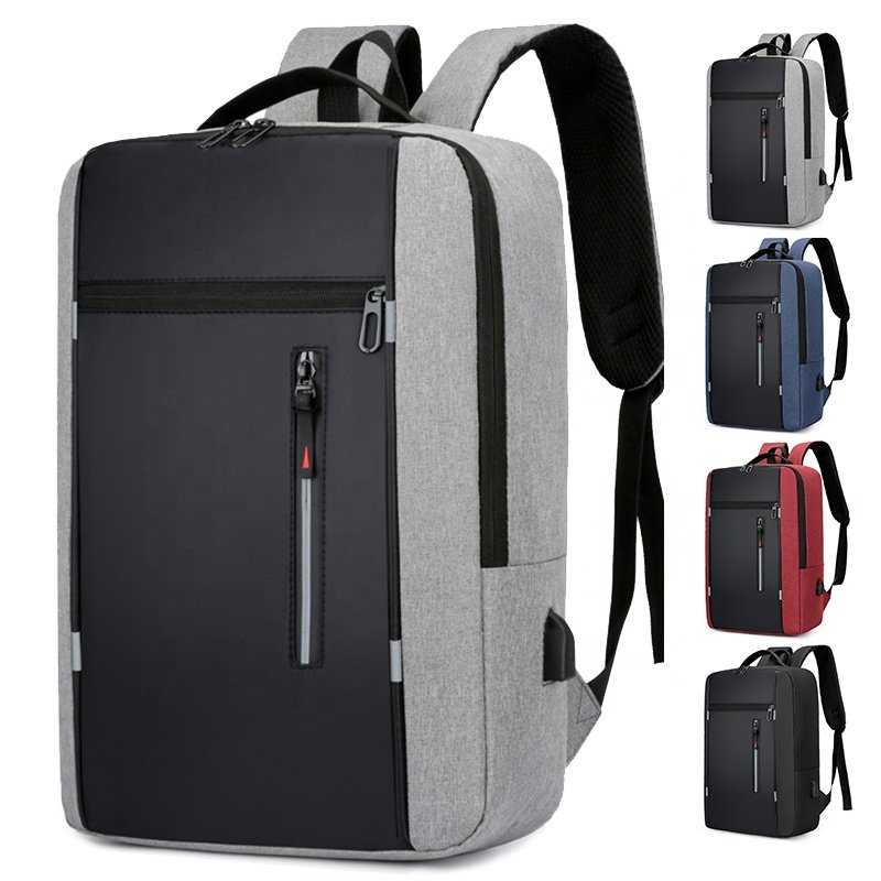 High quality private logo travel business backpack college water-resistant bag usb laptop backpack