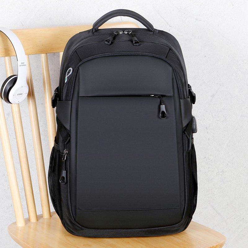 Factory 15.6 Inch Custom Logo Waterproof Oxford Pu Material Business Men Day Pack Bag Travel Laptop Backpack