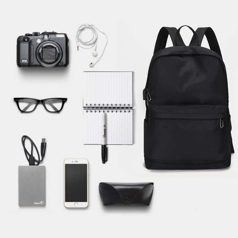 2024 New Wholesale Custom Printing Logo 14 inch USB charging men laptop bag Fashion Oxford School bags for boys