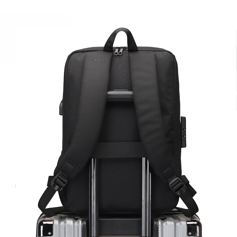 Trendy Best Hard Shell Travel Plain Computer Bagpack Mens Back Pack USB Waterproof Business School Laptop Backpack Customizable
