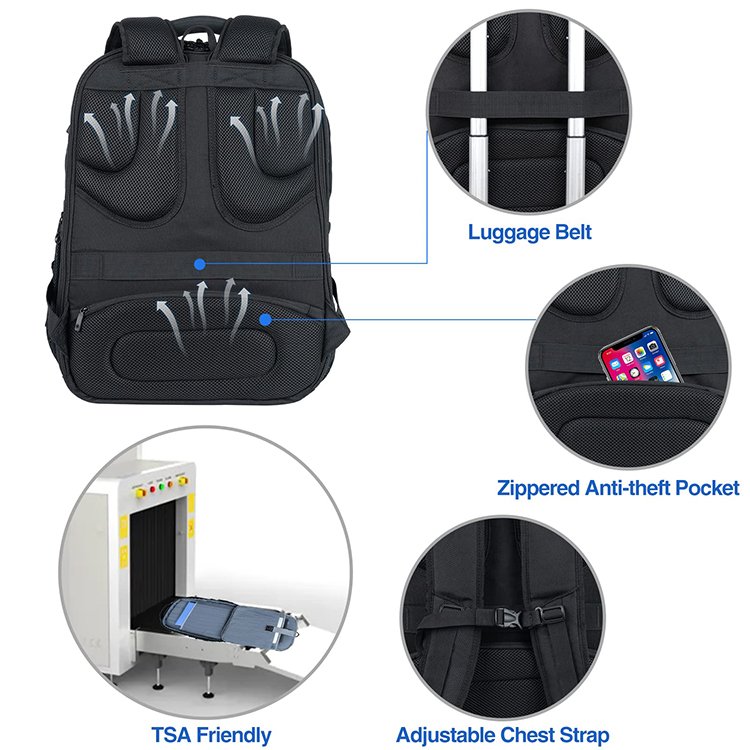 Traveling Bag Laptop Backpack 18.4 inch Gaming Backpack Waterproof Bag College Daypack Business Backpack with USB Port