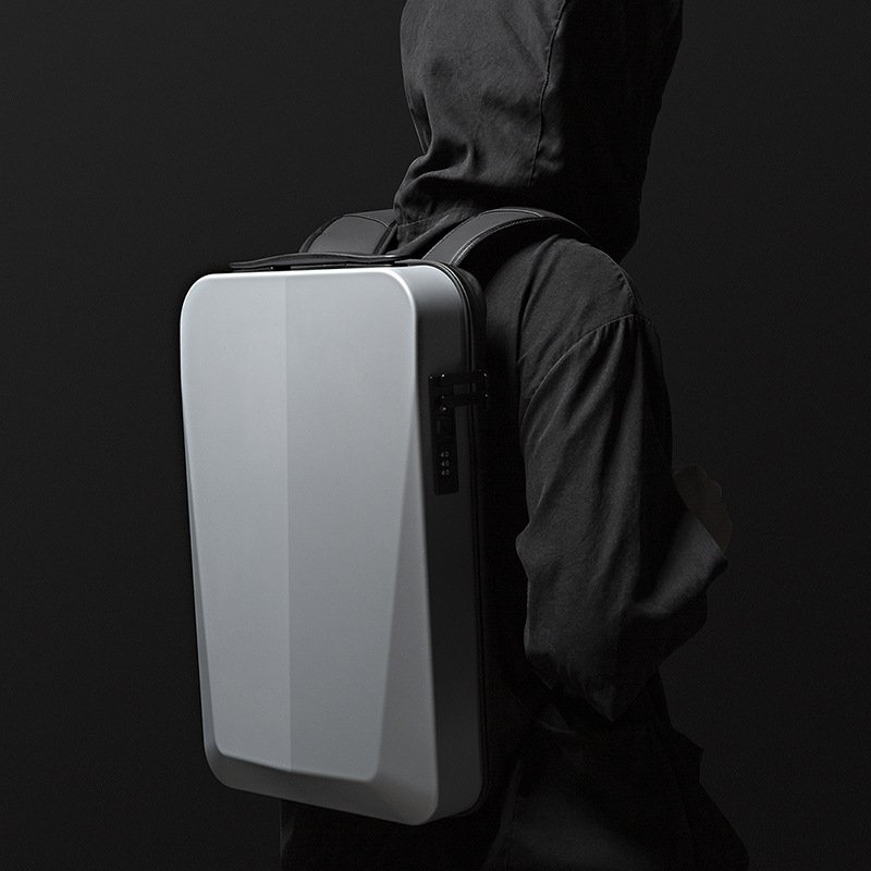 Custom LOGO Large Capacity ABS Hard Shell USB Charging Business Laptop Backpack