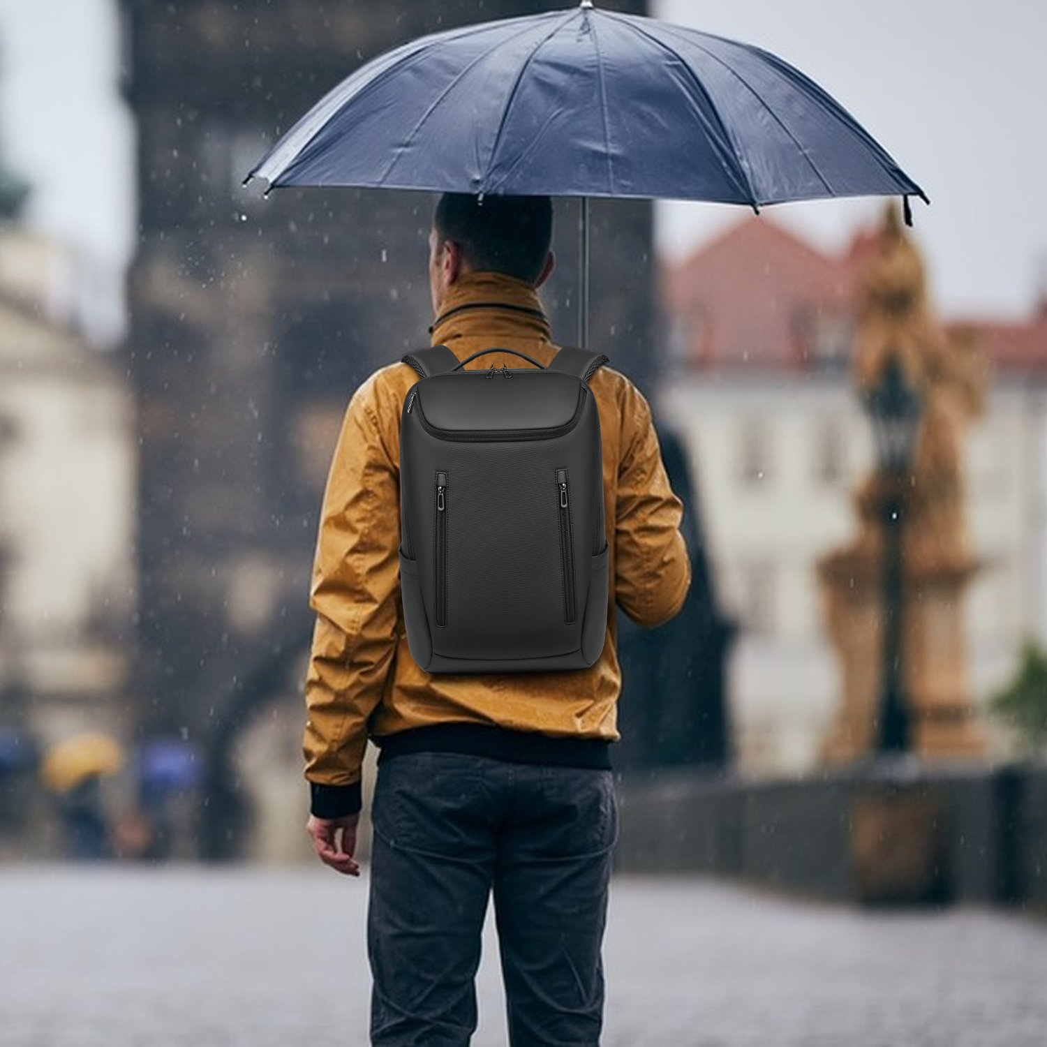 Durable Wholesale Business Usb Polyester Custom Waterproof 15.6 inch Backpack Bag for Men Laptop Backpacks