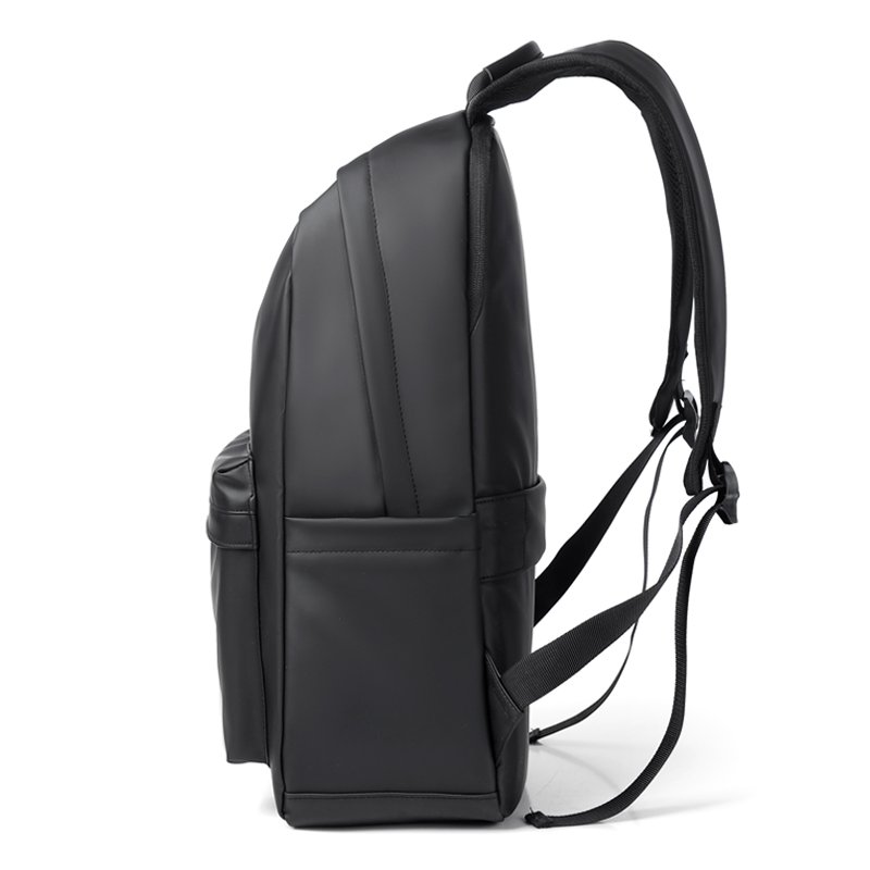 Custom logo new men's Travel Waterproof PU leather school bag fashion wholesaler students Laptop Backpack