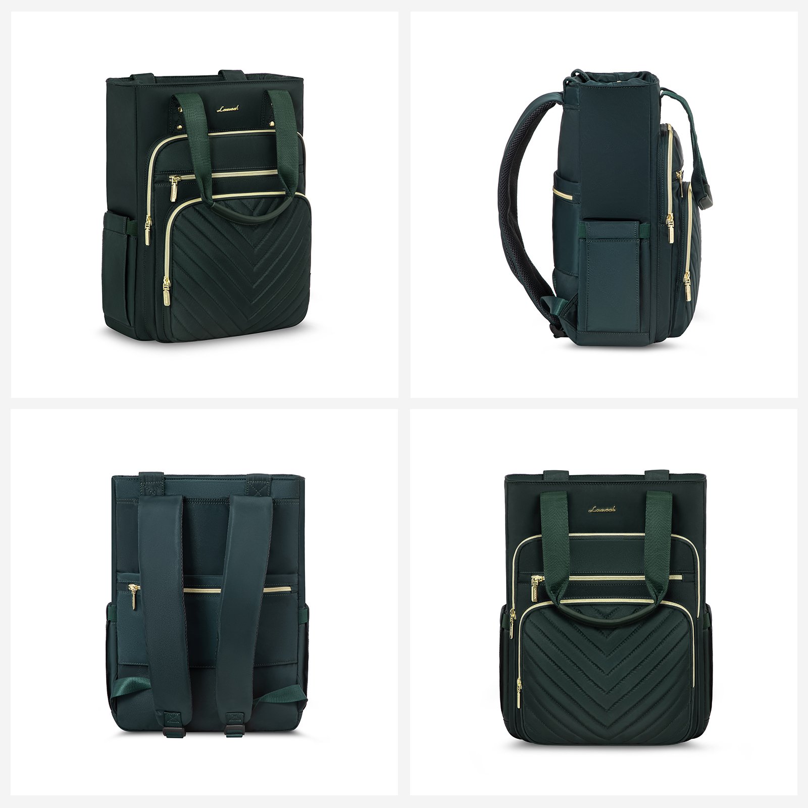 LOVEVOOK Fashion College Daypack for women 15.6 In Work Travel laptop Bag large capacity student school business laptop backpack