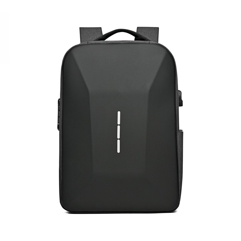 LOW MOQ Customized LOGO Password Anti Theft Backpack USB Waterproof Computer Business Hard Case Laptop Backpack With USB Charge