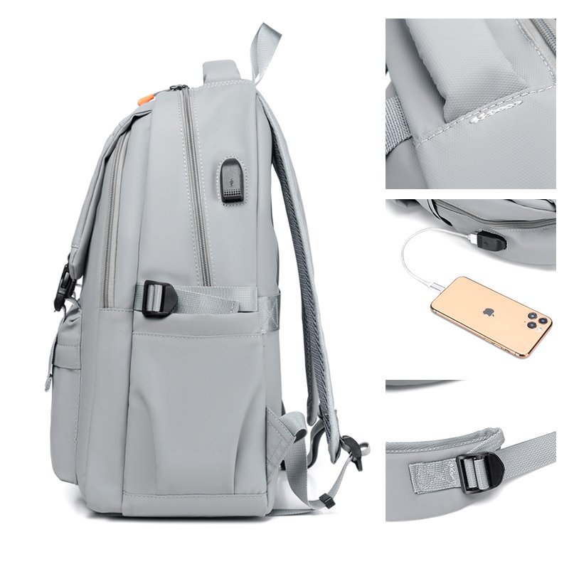 2023 good quality waterproof USB charging bagpack oxford good lining backpack business rucksack for man school backpack knapsack