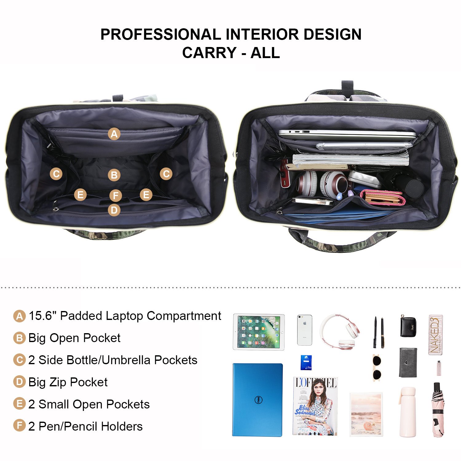 LOVEVOOK 2022 new arrival Custom 14 15.6 17inch Canvas School Laptop Backpack Durable Rucksack Travel Notebook Bag for Men Women