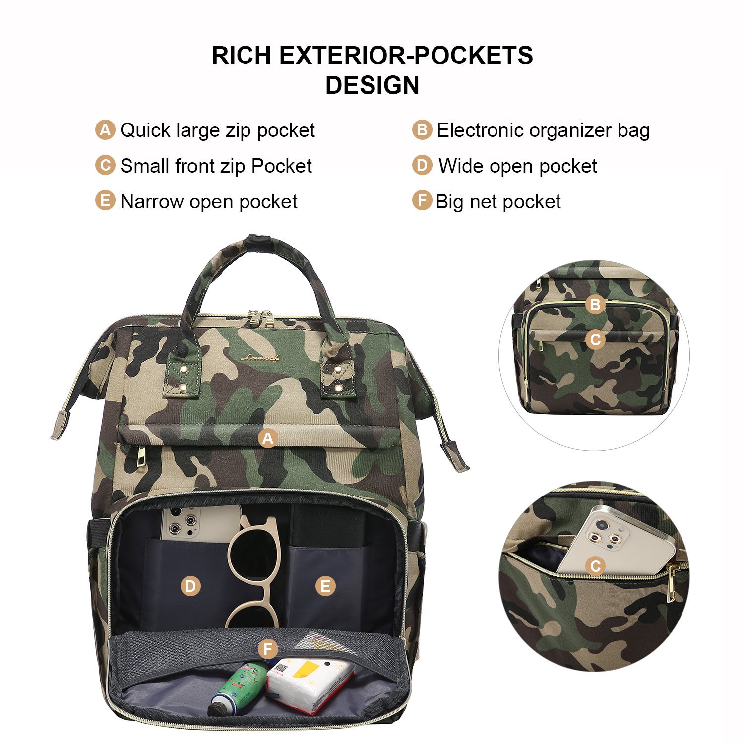 LOVEVOOK 2022 new arrival Custom 14 15.6 17inch Canvas School Laptop Backpack Durable Rucksack Travel Notebook Bag for Men Women