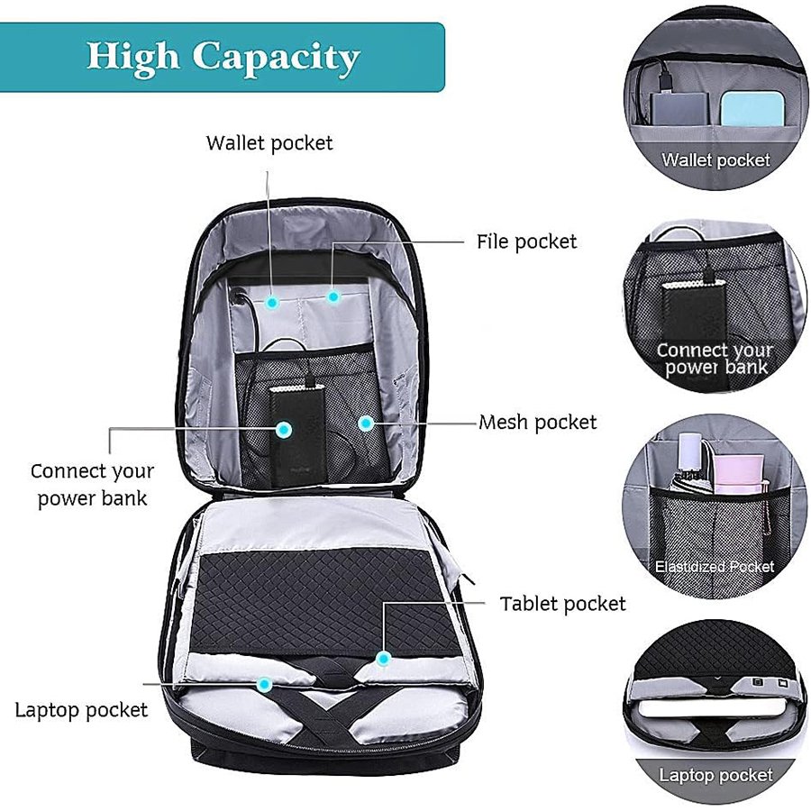 LED Backpack Waterproof Bluetooth Travel Backpack Fits 15.6 Inch Laptop Backpack with LED Display