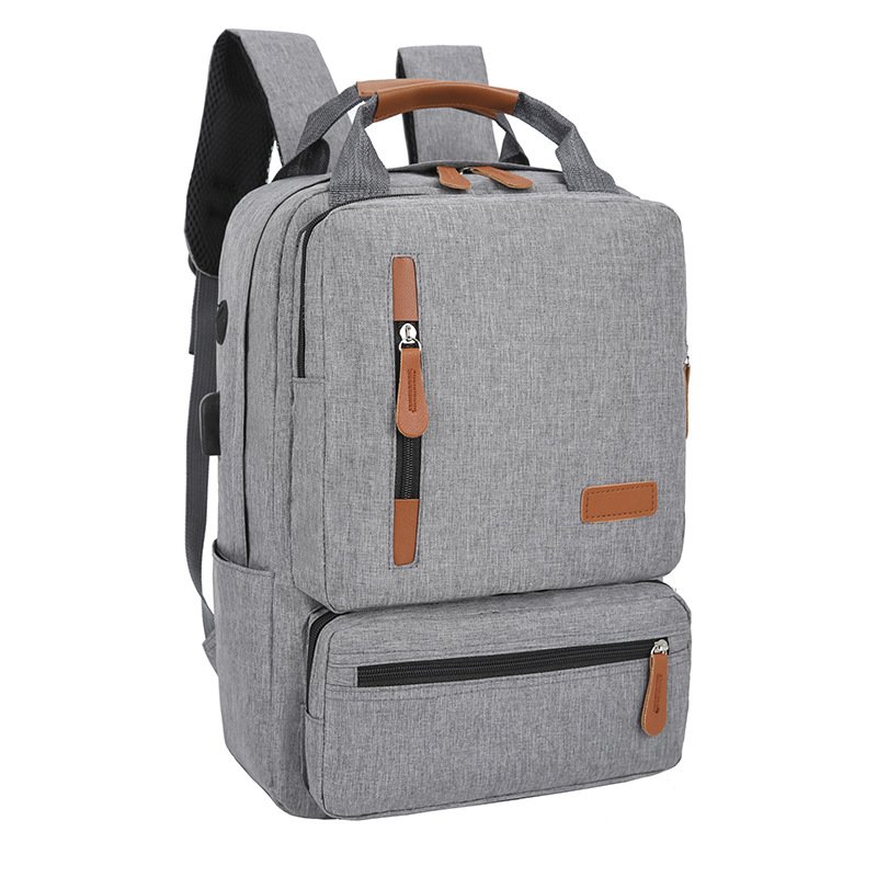 Cross border new products laptop backpack set USB large capacity simple business backpack