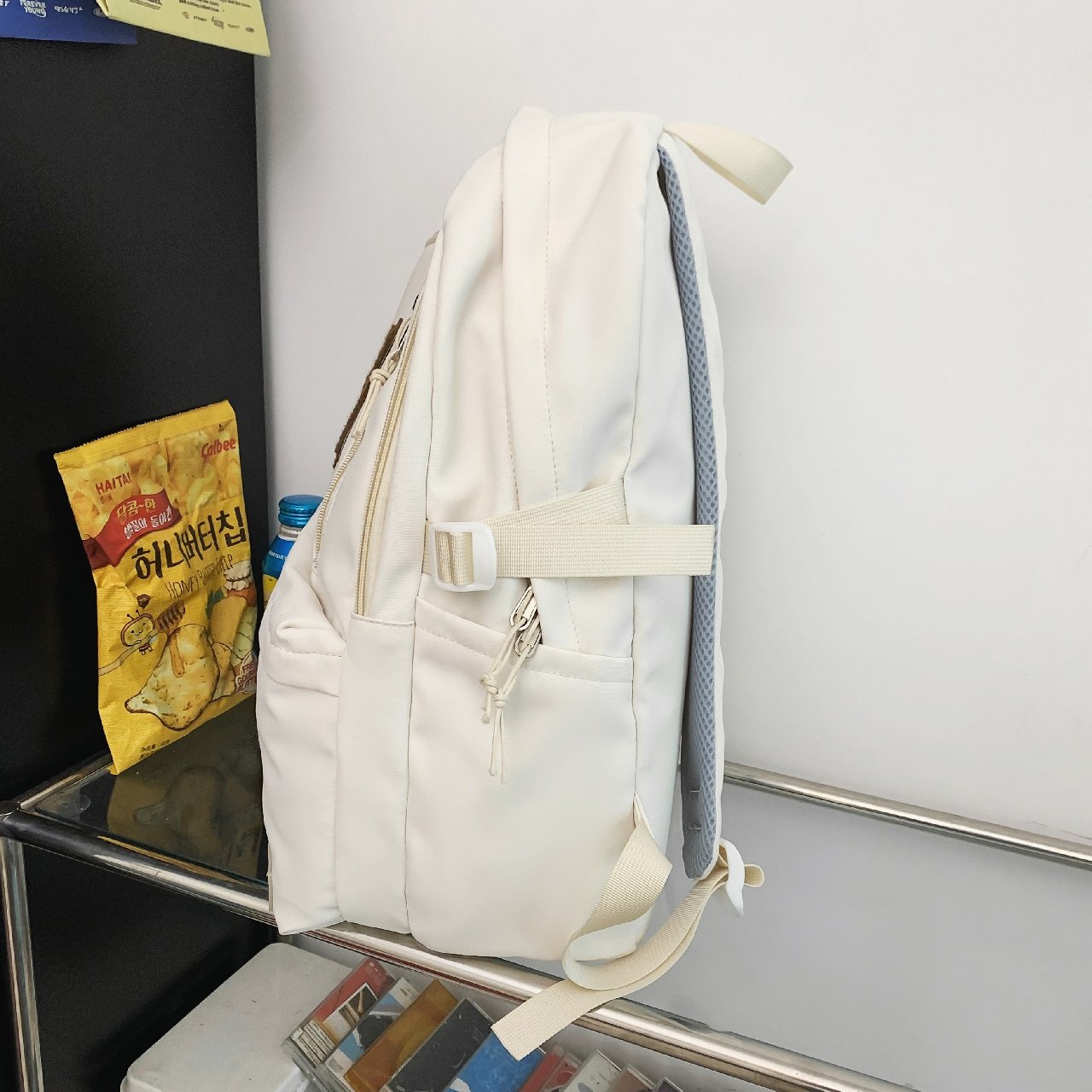 Multi Function Double Zipper Women Backpack Teenager Girls Laptop Backpack Student Shoulder Bag Korean Style Schoolbag