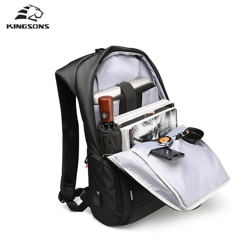 New design office laptop backpack bag smart usb mens backpack mochilas de lap top