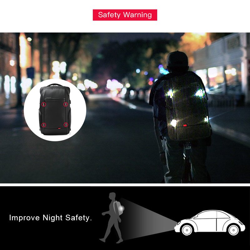 New design office laptop backpack bag smart usb mens backpack mochilas de lap top