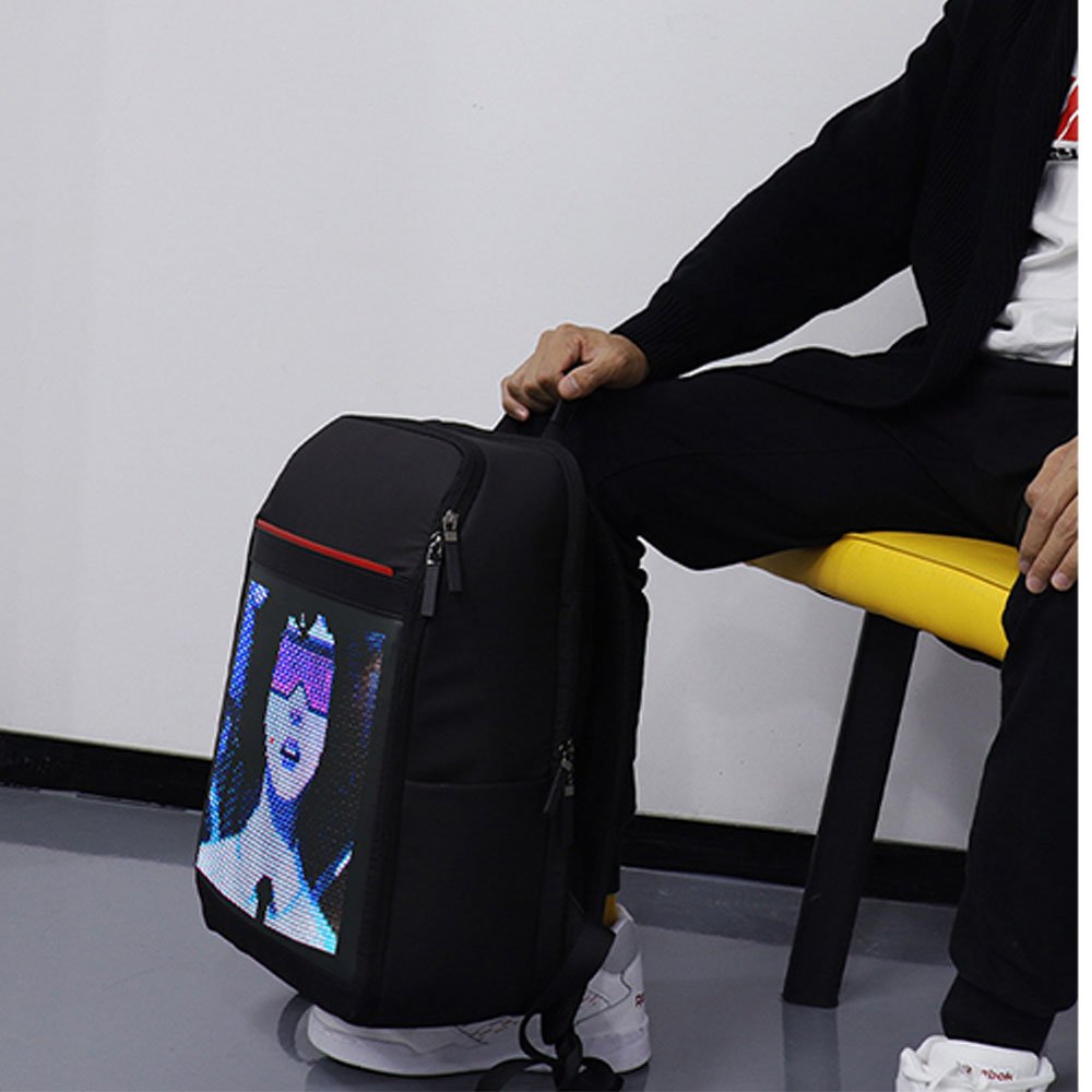 Fashion Magic Waterproof Smart LED Backpack dynamic display APP Control LED Laptop Backpack