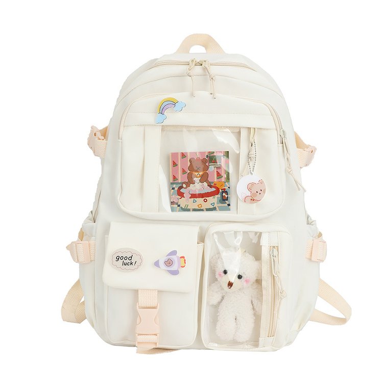 Custom Women Waterproof Multi-Pocket School Backpack for Student Female Girls Bag Pack Laptop Book Bag