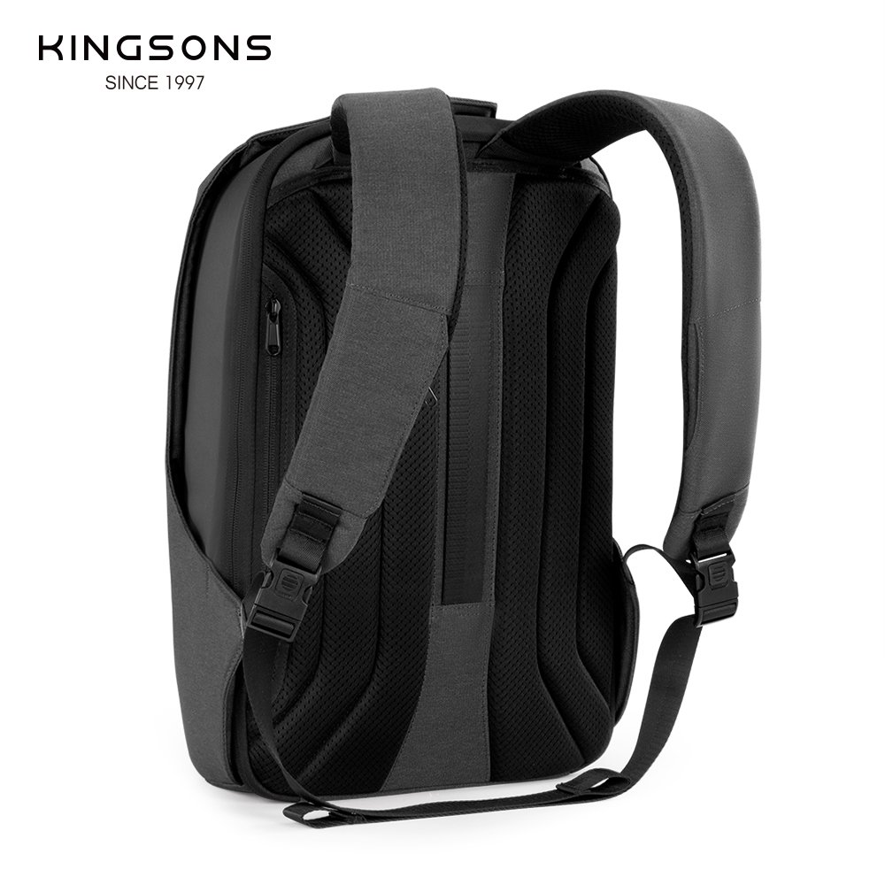 Kingsons Factory customization laptop backpack for man ANTI-theft backpack 15.6 inches backpack bag with USB charging