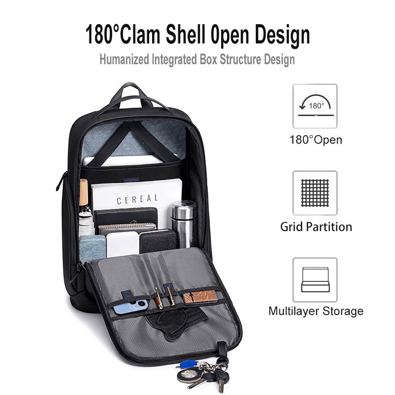 2023 USB Charger men's Backpack Smart Laptop Backpack Bag Large Capacity Multifunction Soft Fashion Waterproof mochila