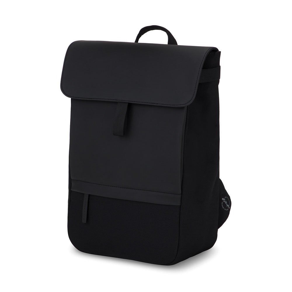 Water Resistant new trending black men pu leather luxury laptop backpack knapsack