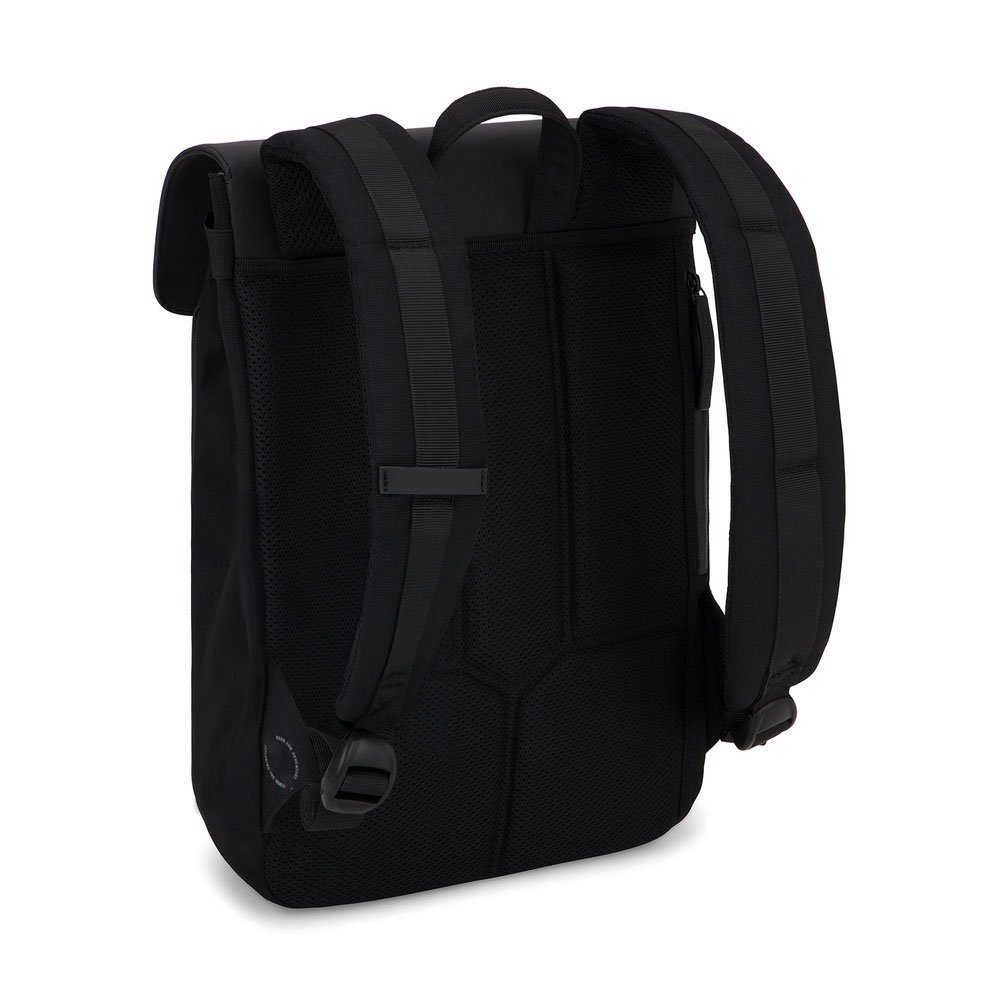 Water Resistant new trending black men pu leather luxury laptop backpack knapsack