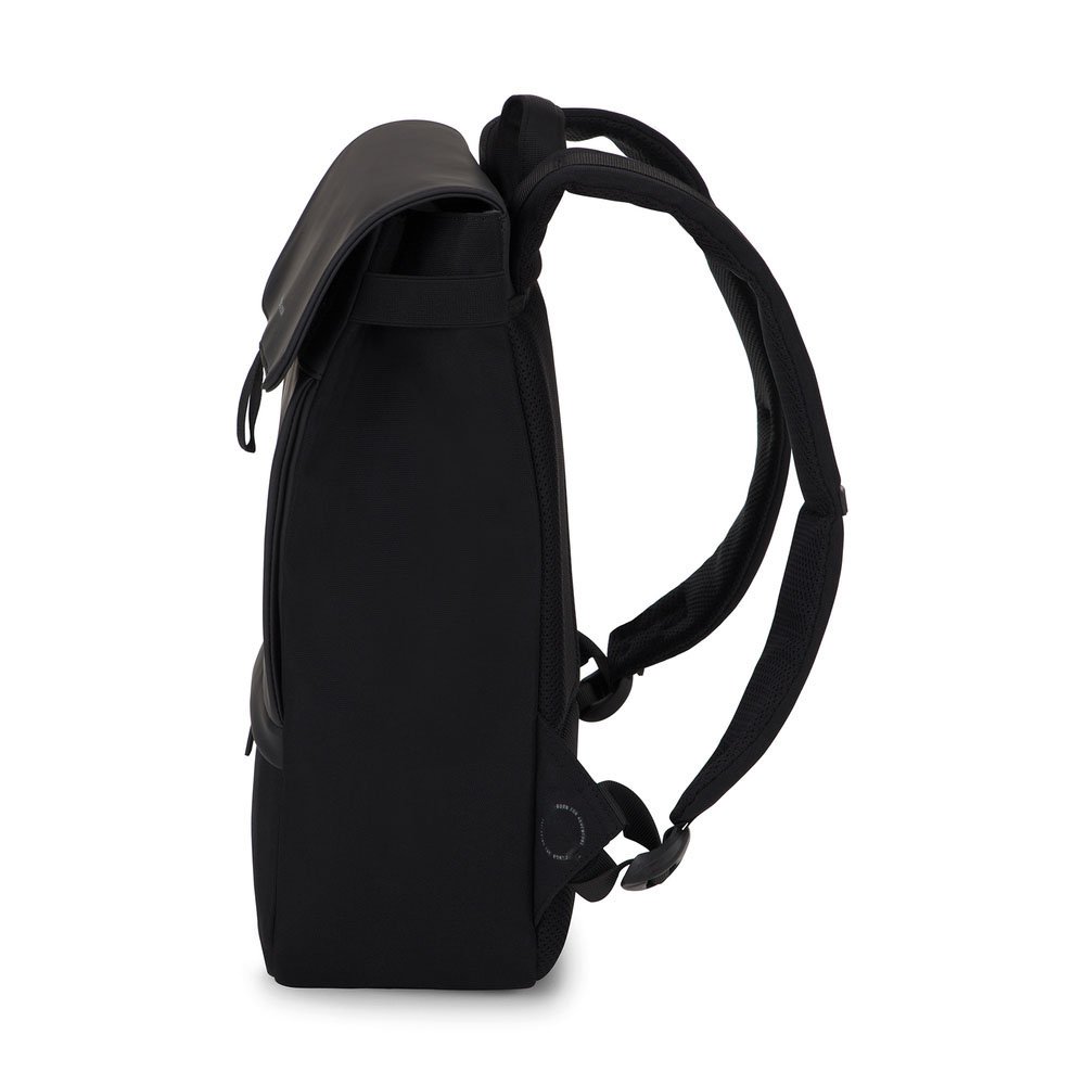 Water Resistant new trending black men pu leather luxury laptop backpack knapsack