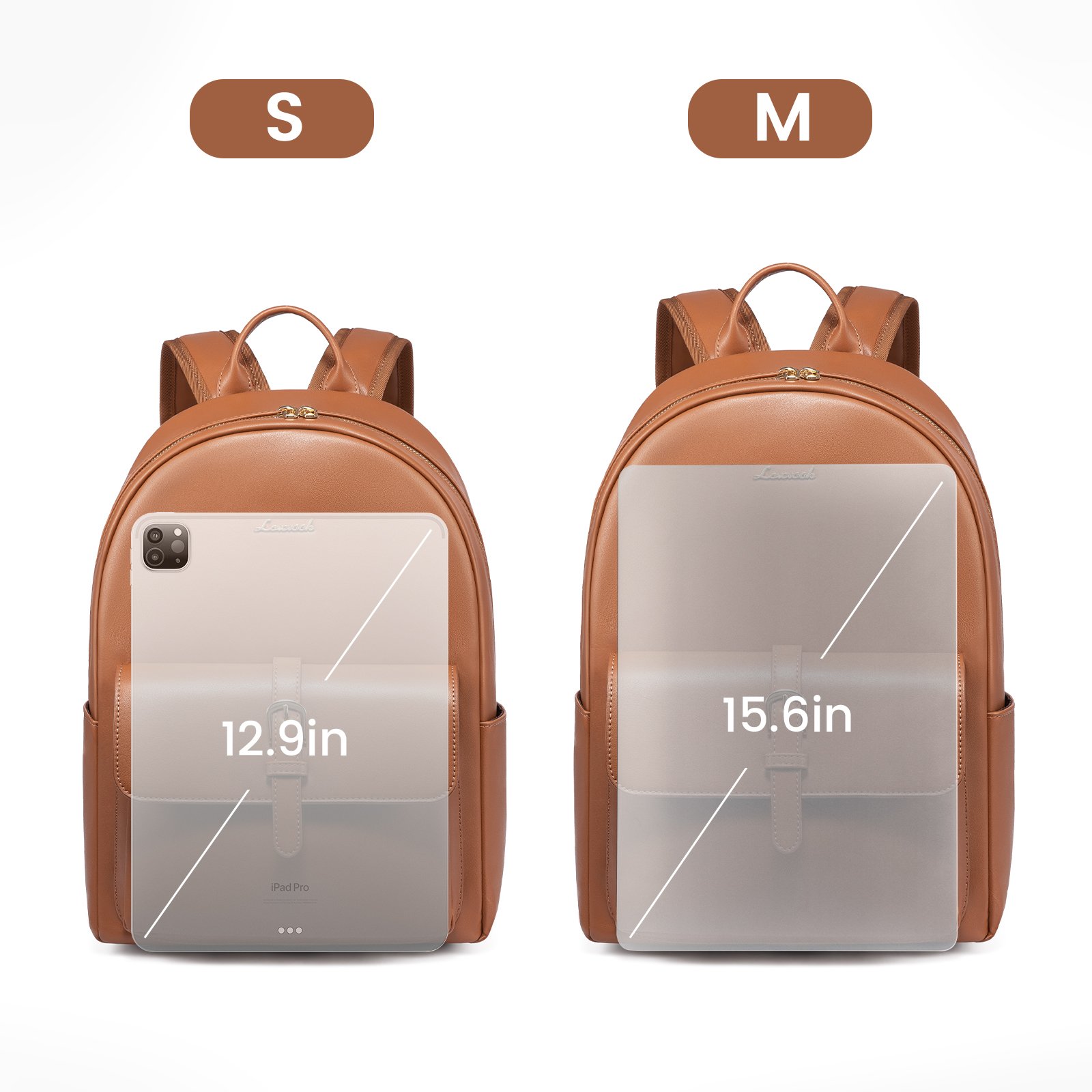 LOVEVOOK fashion backpacks bag for women waterproof PU leather backpacks custom school travel business women's laptop backpacks