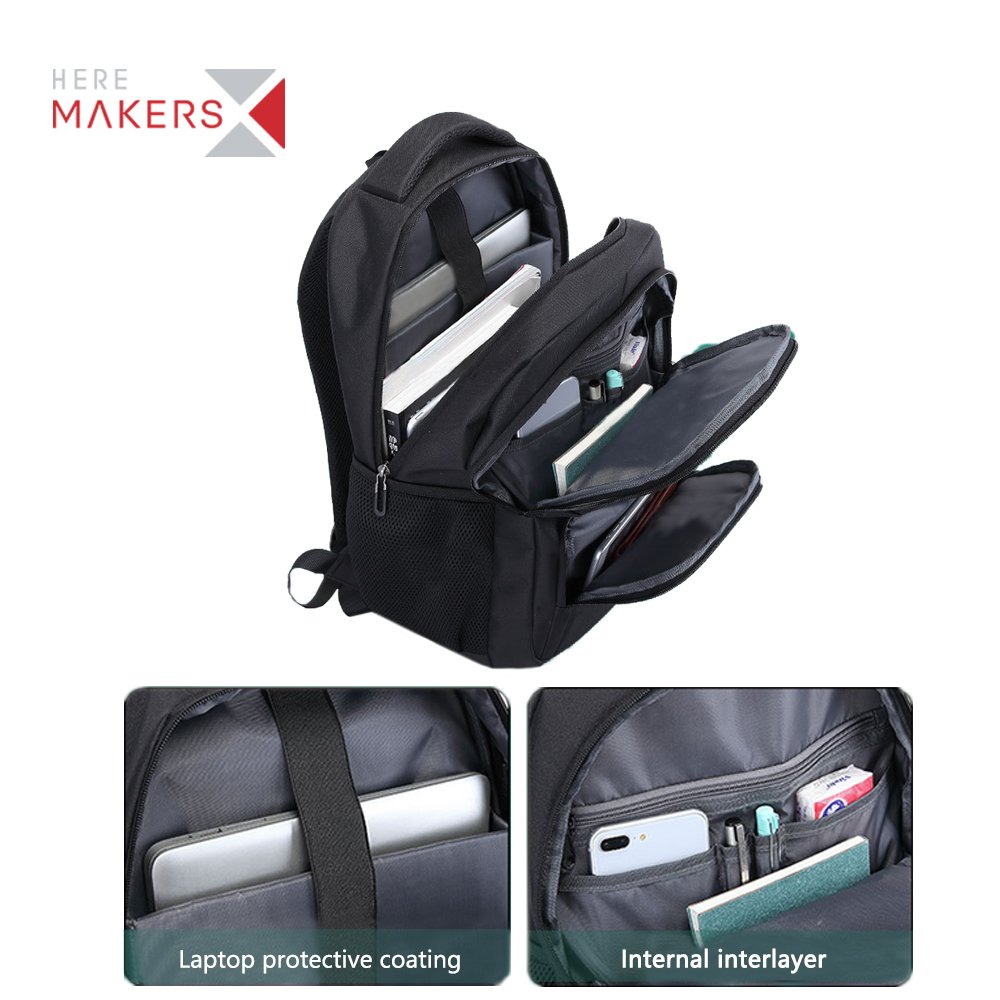 Factory Wholesale Large Capacity Multiple compartments Back pack Travel Business Laptop backpack with USB Charging Port