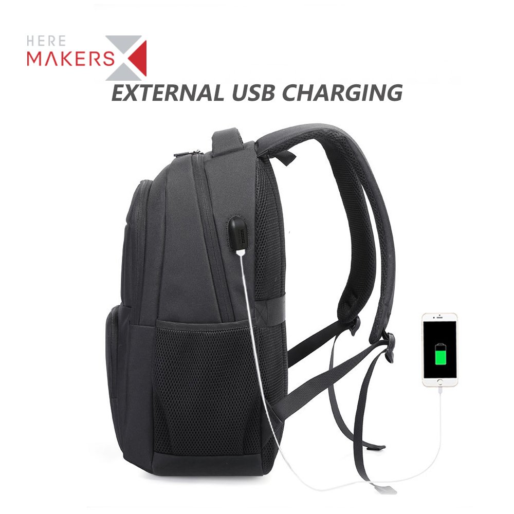 Factory Wholesale Large Capacity Multiple compartments Back pack Travel Business Laptop backpack with USB Charging Port