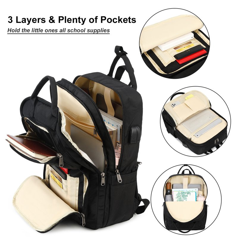 New arrival business travel school laptop college men women bag backpack with usb