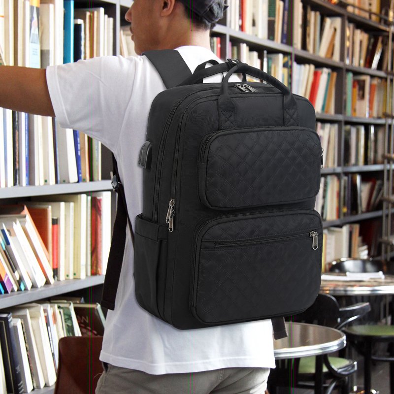 New arrival business travel school laptop college men women bag backpack with usb