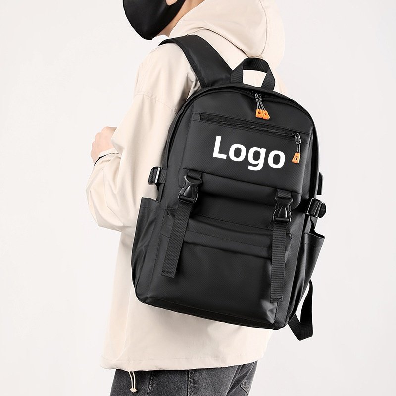 10pcs Custom Logo Large Capacity Travel Bag Fashionable Business Casual Travelling Laptop Backpack with USB Charging Port