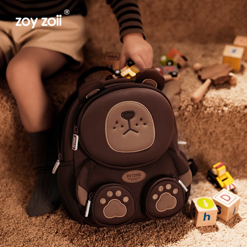 Zoyzoii New 3d Cute Cartoon Neoprene Animal Waterproof Schoolbag Kids Outdoor Backpack Kindergarten Toddler Back Pack