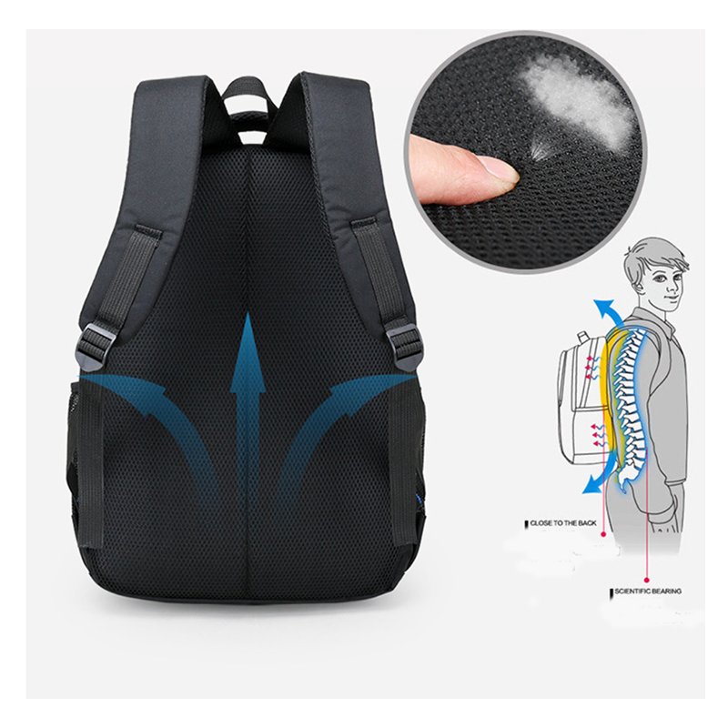 Wholesale Unisex Durable Laptop Backpack with USB Waterproof Computer Bag Zipper Closure for Travel Business or School