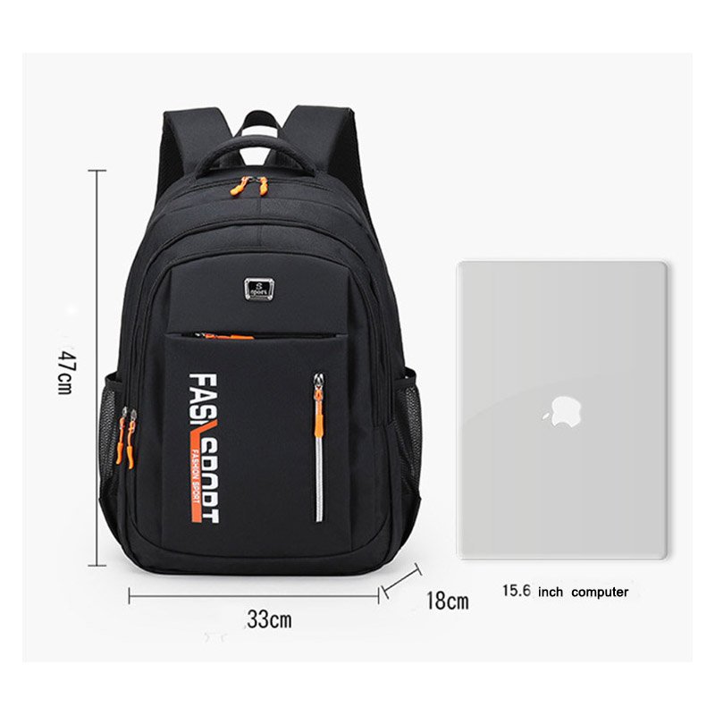 Wholesale Unisex Durable Laptop Backpack with USB Waterproof Computer Bag Zipper Closure for Travel Business or School