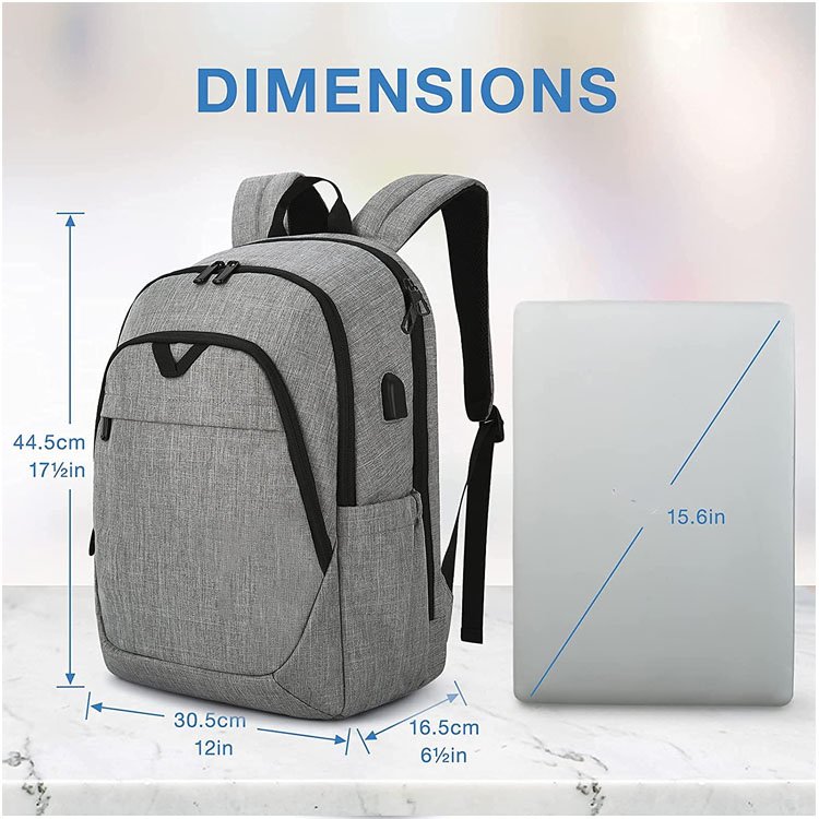 hot sale custom computer notebook bag pink women's laptop backpack for 15.6"laptop