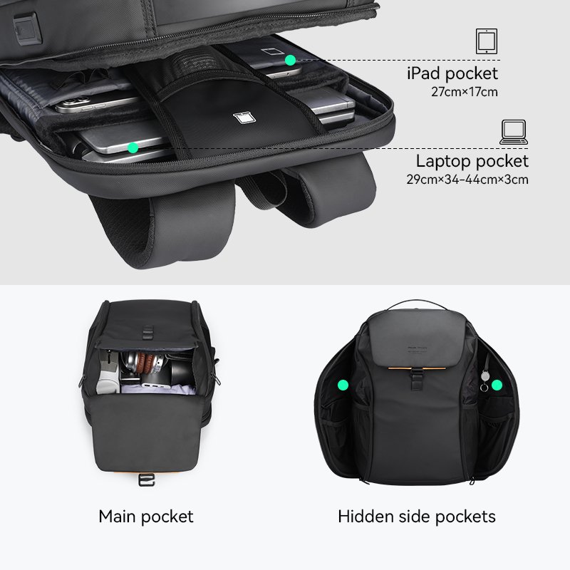 Mark Ryden Factory direct men's laptop bag large capacity business backpack travel bag F_MR4076