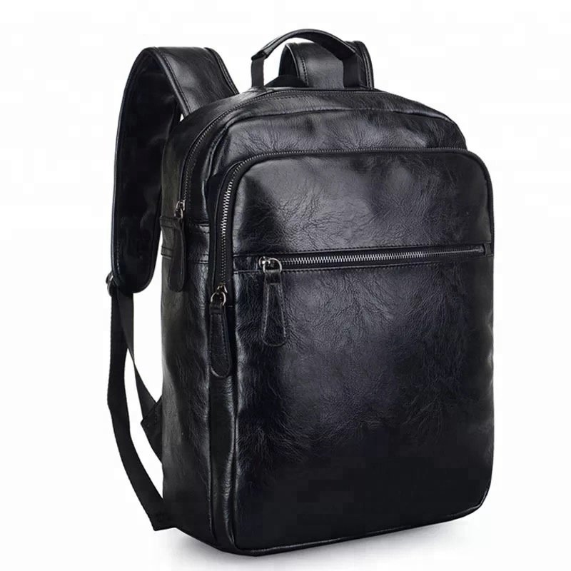 Fashion unisex outdoor back pack bags waterproof leather laptop backpack