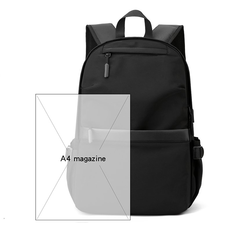 Boys' Lightweight Waterproof Nylon Cloth Backpack Versatile Commuting and Shopping Bag with Polyester Lining