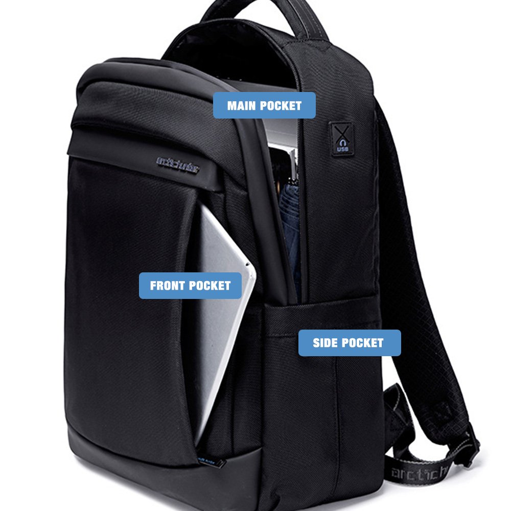 High Quality Multifunction Business Bag Waterproof Laptop Backpack with Custom Logo for Daily Use Travel