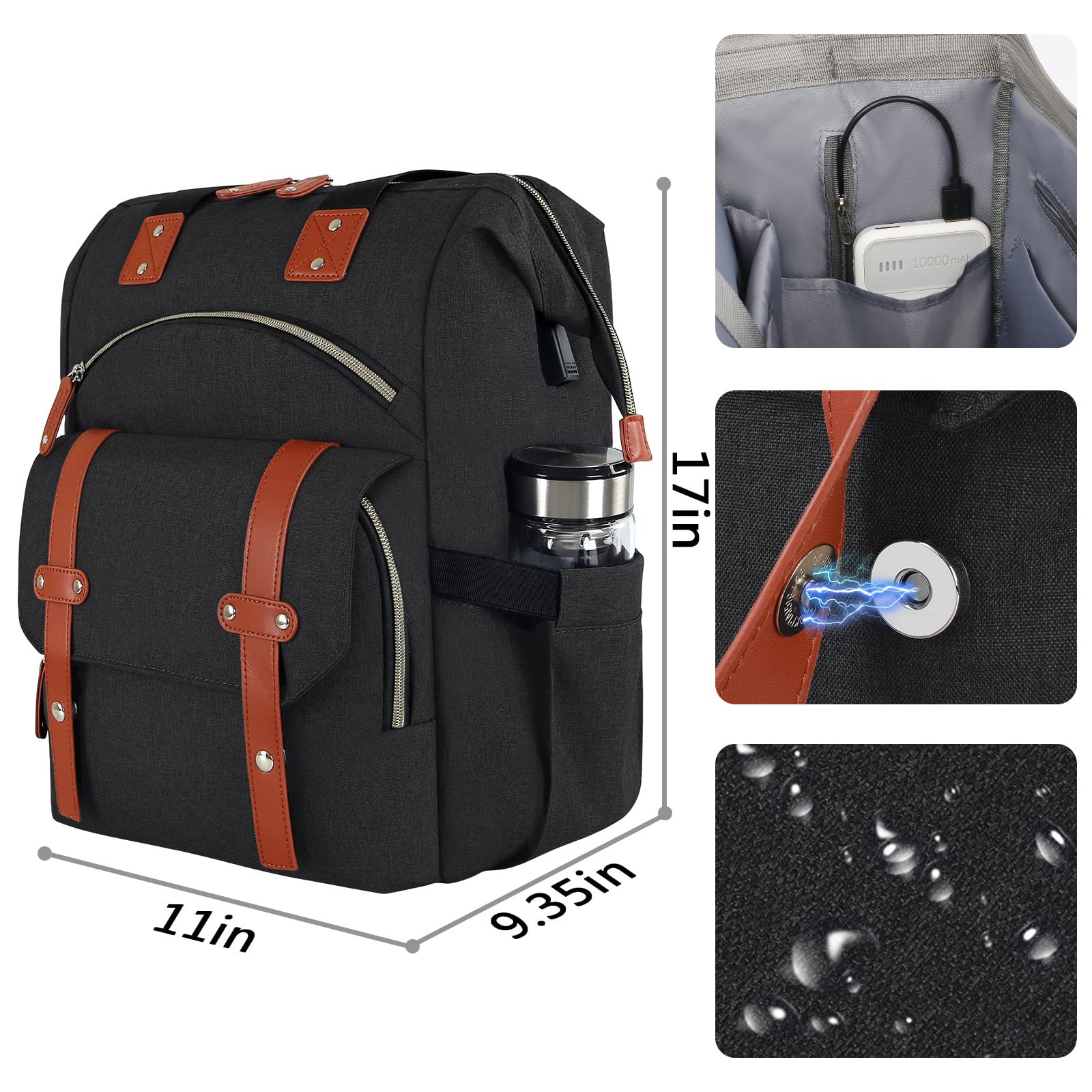 Wholesale OEM 15.6 Inch Travel Business Computer Laptop Backpacks With USB Smart Laptop bags Chinese Manufacturer