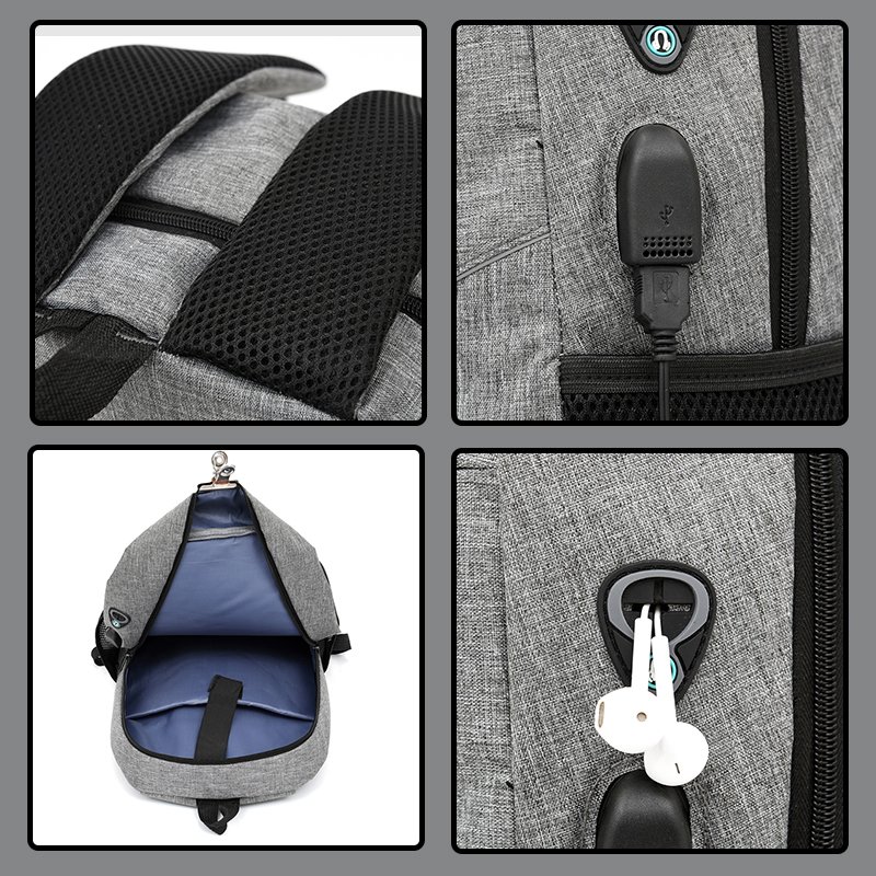 SENSZX Mochila Escolar Para Laptop 3 in 1 laptop backpack Casual Nylon sac a dos waterproof laptop backpacks bags for men