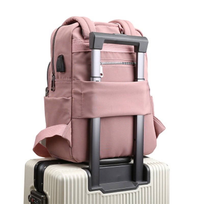 Hot OEM ODM Custom Women Laptop Bags Backpack Travel USB Charging Preppy Style Laptop Backpack Schoolbag Bagpack