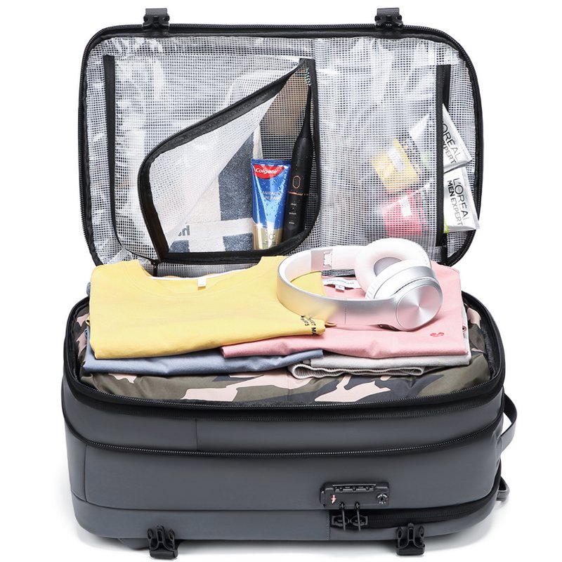 China supplier customize Vacuum travel bag compression Expandable waterproof bagpack back pack travel laptop bag backpacks