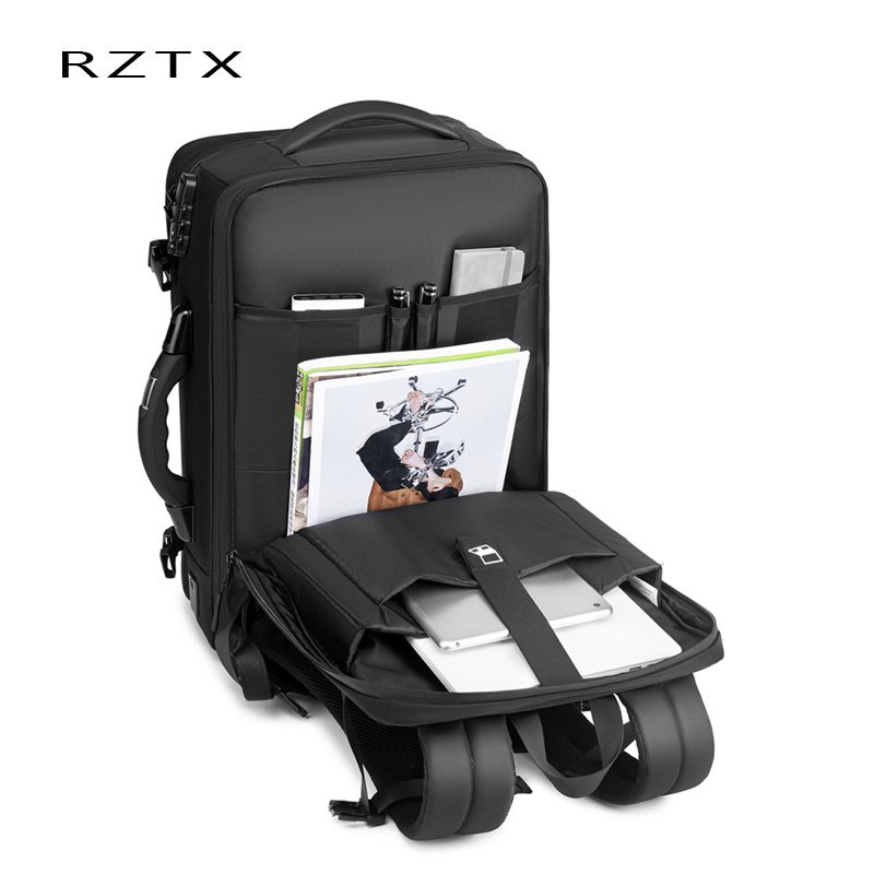 Men's Airback Compression Laptop Backpack Vacuum Travel Storage Bag with Hand Scale for Suitcase Luggage