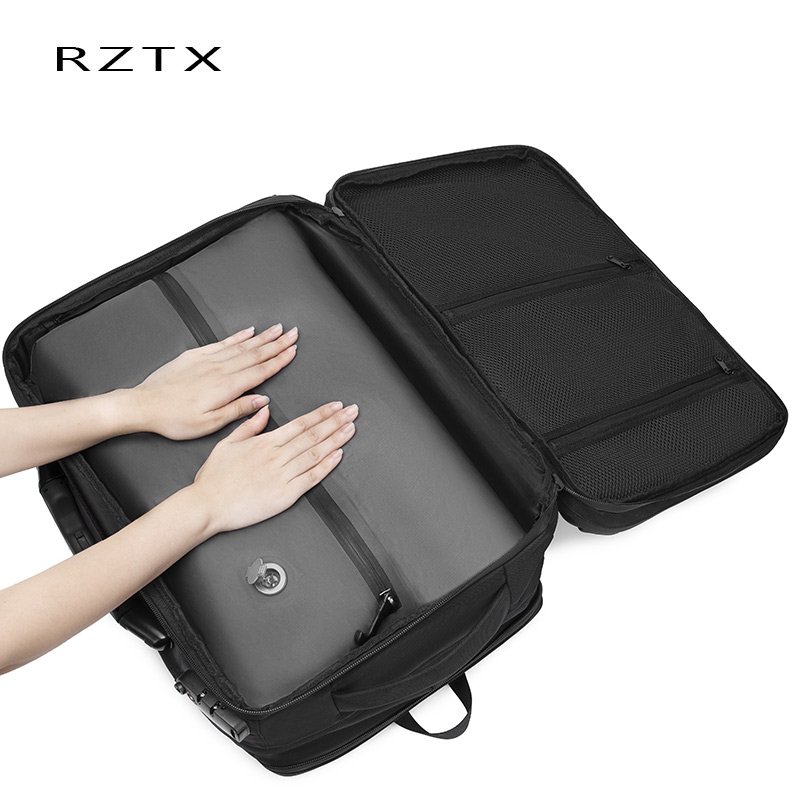 Men's Airback Compression Laptop Backpack Vacuum Travel Storage Bag with Hand Scale for Suitcase Luggage