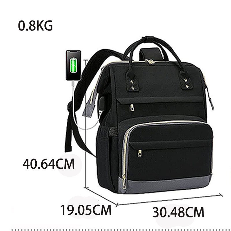 Fashion Factory Wholesale Carry On Travel Laptop Backpack For Women Large Capacity Backpack With USB Charging Port