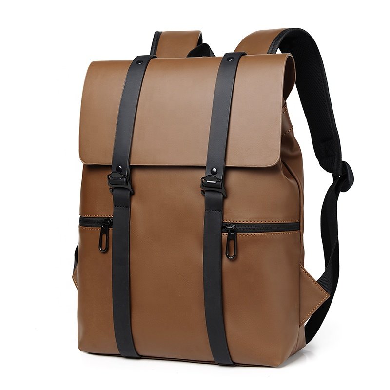 2023 Waterproof Men Women Travel backpack School Laptop Backpack PU leather