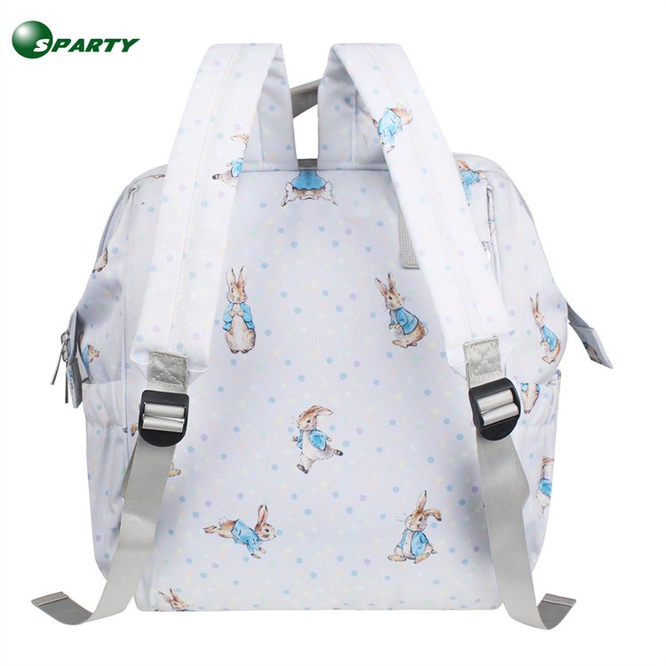 OEM ODM Custom Outdoor Toiletry Diaper Nylon Polyester Travel School Oxford Mom Bag Backpack Mommy Backpacks