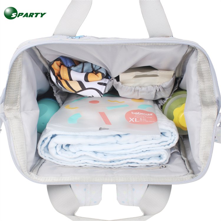 OEM ODM Custom Outdoor Toiletry Diaper Nylon Polyester Travel School Oxford Mom Bag Backpack Mommy Backpacks